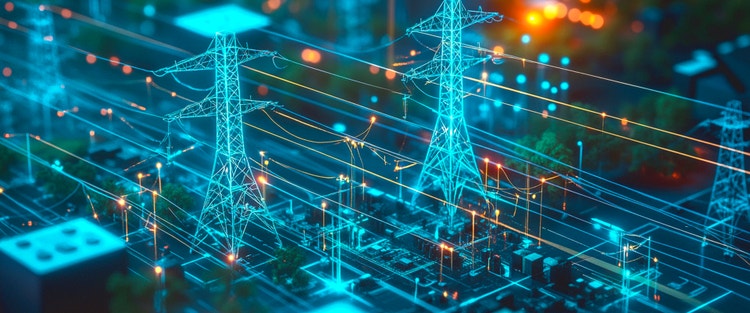 digital power grid far view