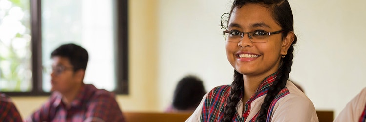 Odisha student girl image smiling